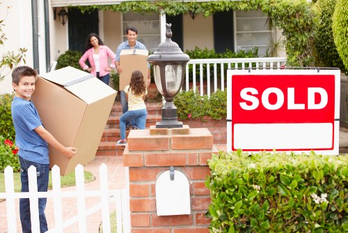 Commercial movers handling desks and files in Shoreditch